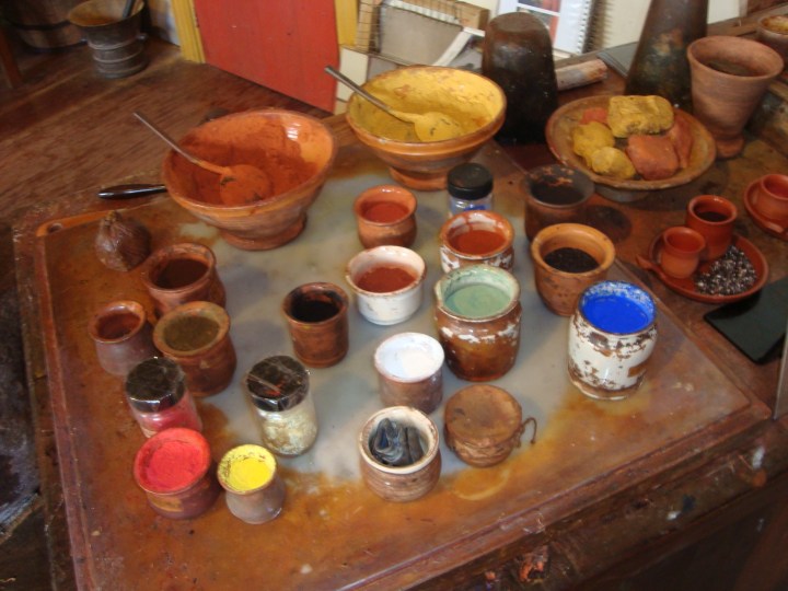 Pinturas de Rembrandt. Acá no había pomitos de pintura.