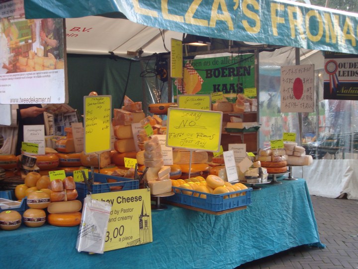 Quesos en el mercado